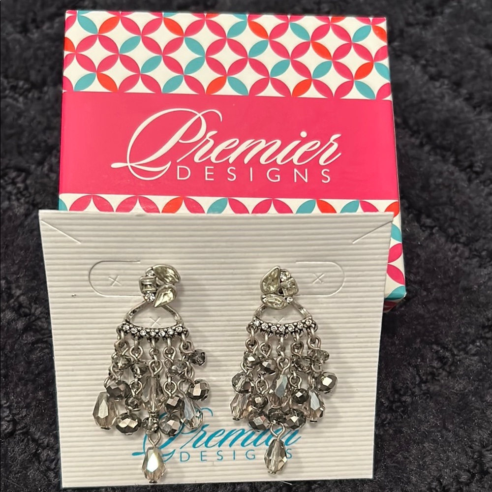 Premier Designs Silver Chandelier Earrings